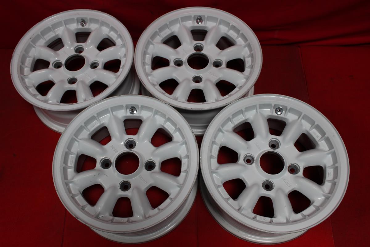 おしゃれZONA SPOKE　アルミホイール　13x5.5J　4H　114.5PCD　+25　4本セット　中古　／　22080204 社外品